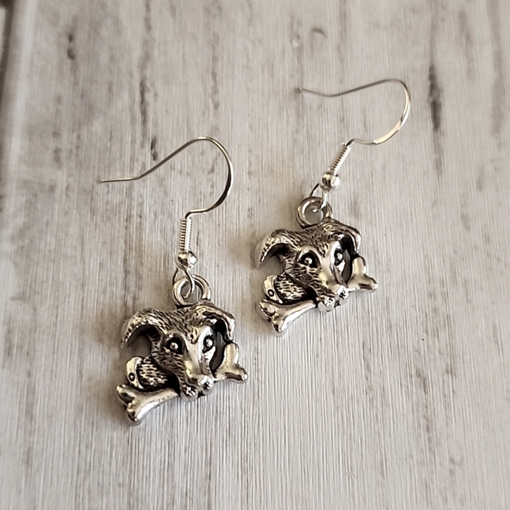 Dog Earrings 925S Post ER